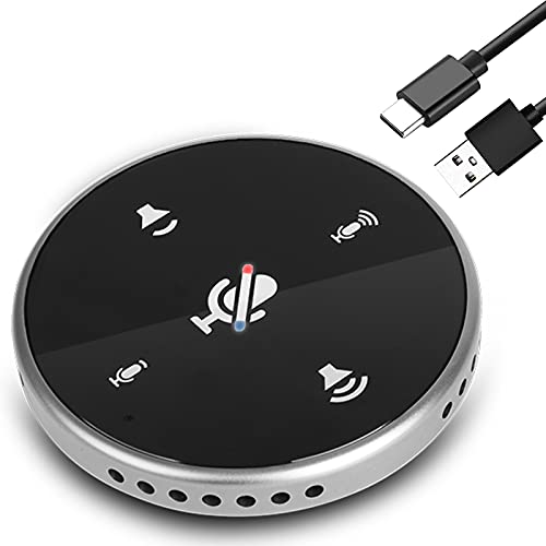 【送料込】USB 卓上スピーカー・マイクロフォン 音量調節／ボタンミュート可 スピーカー搭載 マイク USB マイクミュート ボリューム調整